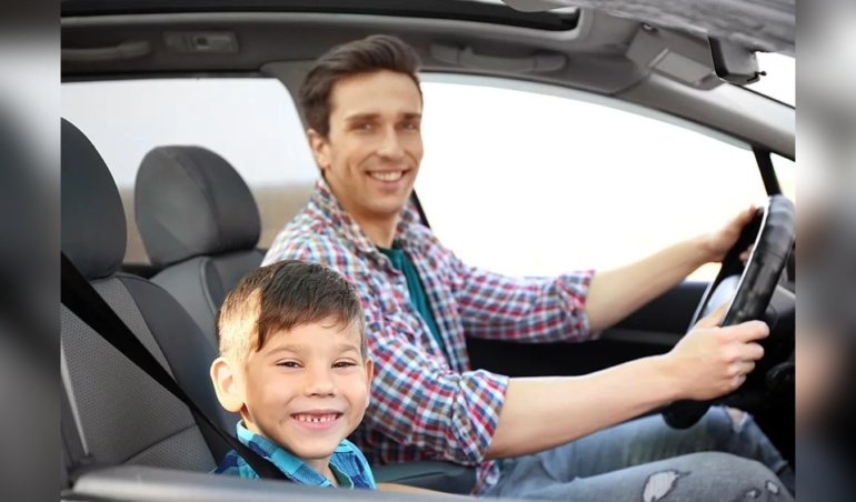 Can Child Sit in Front Seat With Booster